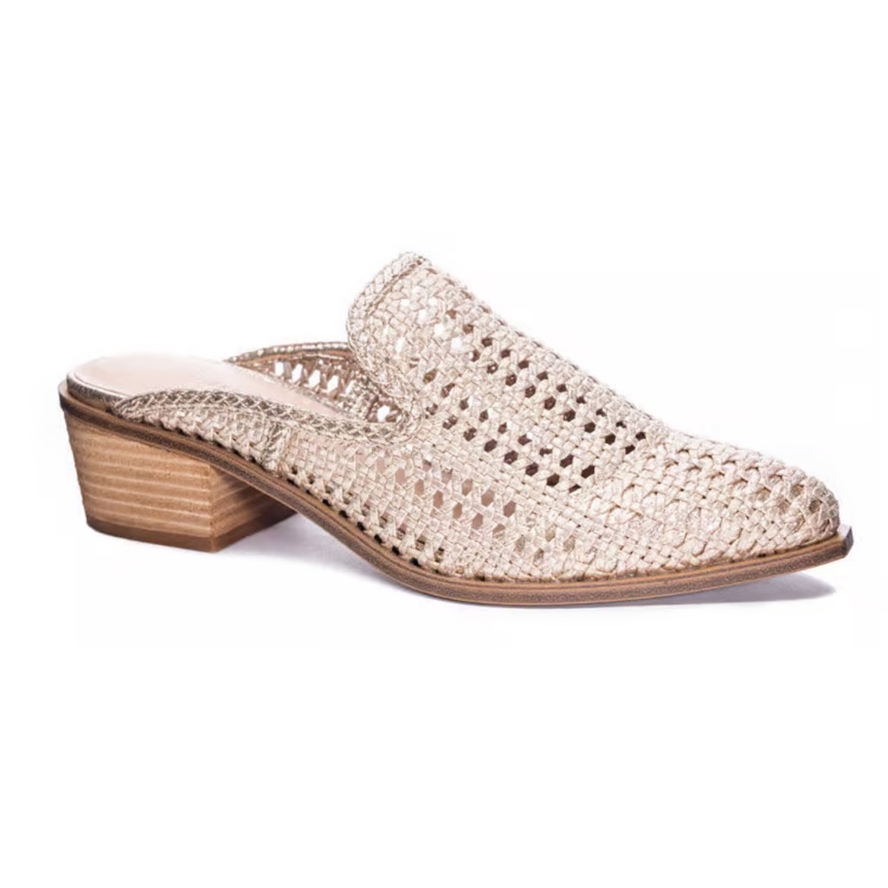 NEW Chinese Laundry Mayflower Shimmer Woven Mule